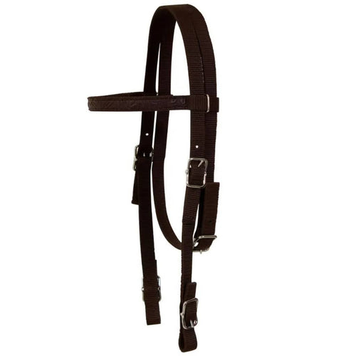 Westernsadel träns&halsband äkta läder 15" brun