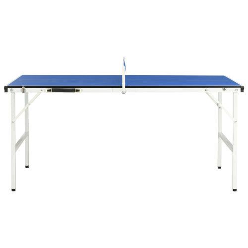 Bordtennisbord med nät 5 feet 152x76x66 cm blå