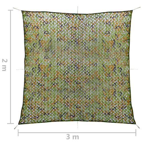 Kamouflagenät med förvaringsväska 2x3 m grön