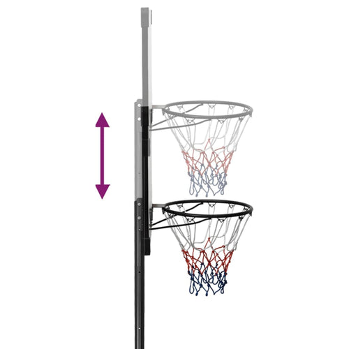 Basketkorg transparent 282-352 cm polykarbonat