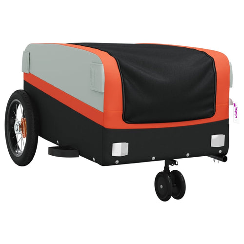 Cykelvagn svart och orange 30 kg järn