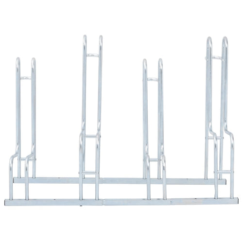 Cykelställ för 4 cyklar fristående galvaniserat stål