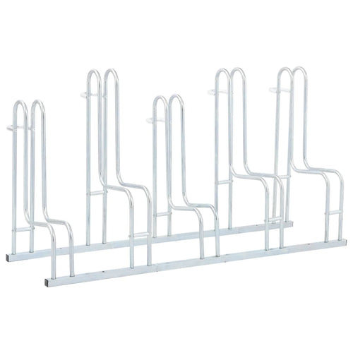 Cykelställ för 5 cyklar fristående galvaniserat stål
