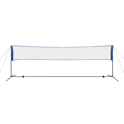 Badmintonnät med fjäderbollar 500x155 cm