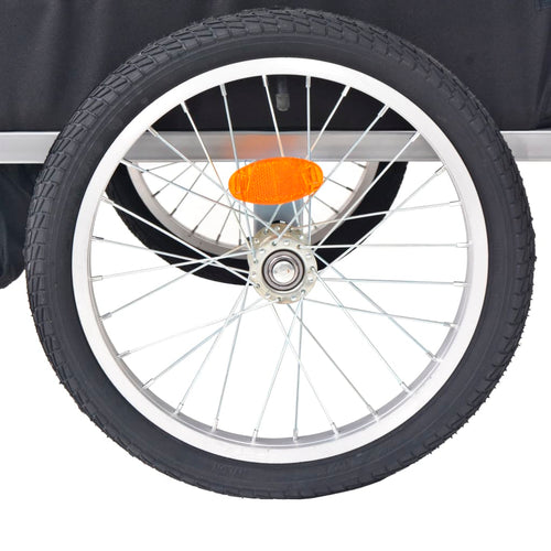 Cykelvagn röd och svart 30 kg