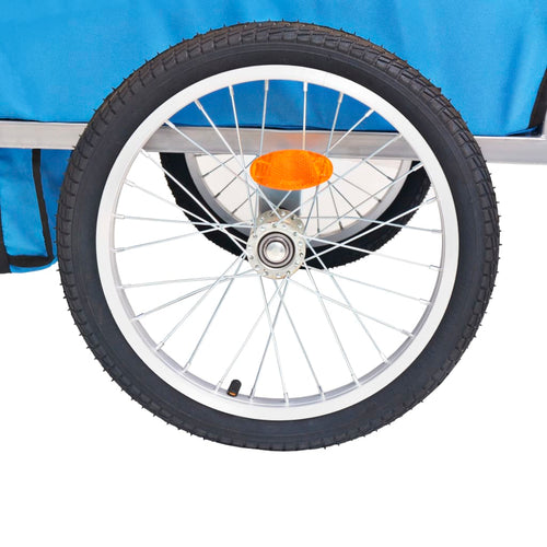 Cykelvagn grå och blå 30 kg