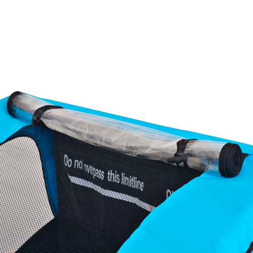 Cykelvagn grå och blå 30 kg