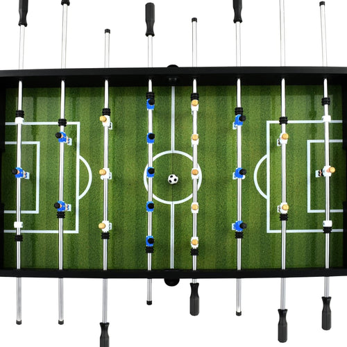 Fotbollsbord stål 60 kg 140x74,5x87,5 cm svart
