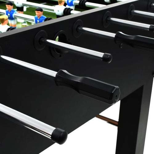 Fotbollsbord stål 60 kg 140x74,5x87,5 cm svart
