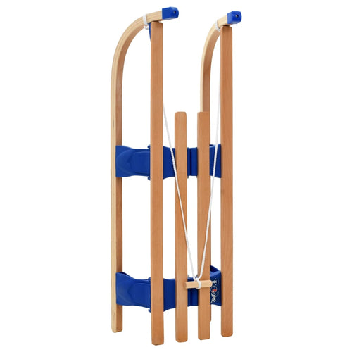 Hopfällbar kälke trä 110 cm
