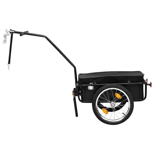 Cykelvagn/handkärra 155x60x83 cm stål svart
