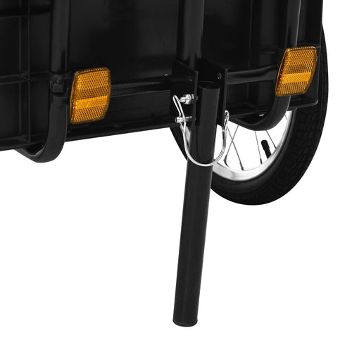 Cykelvagn/handkärra 155x60x83 cm stål svart