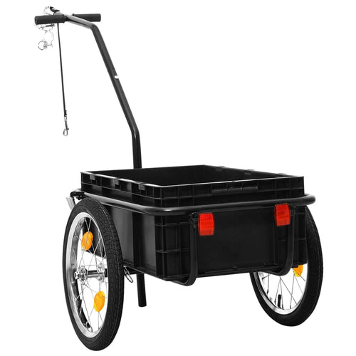 Cykelvagn/handkärra 155x60x83 cm stål blå