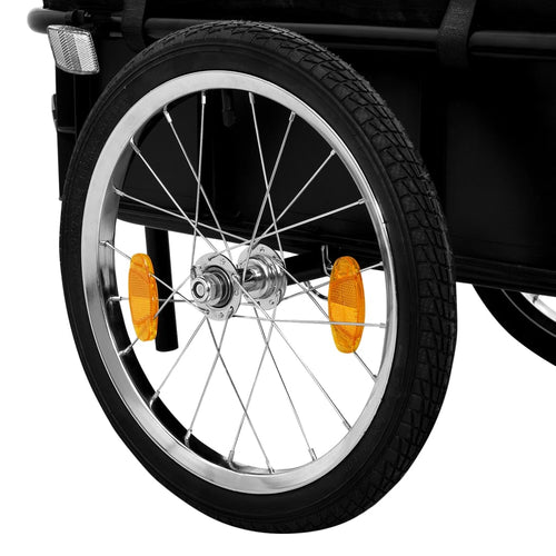 Cykelvagn/handkärra 155x60x83 cm stål blå