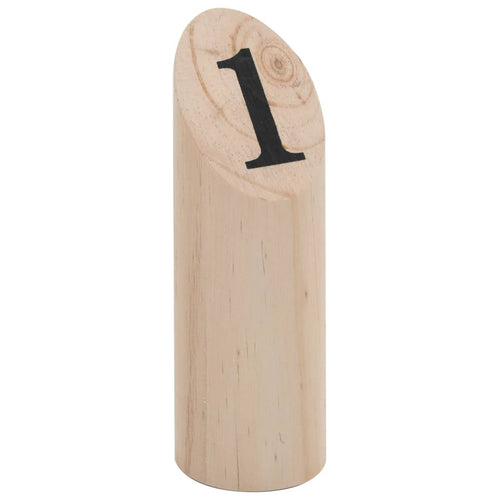 Nummerkubb set trä