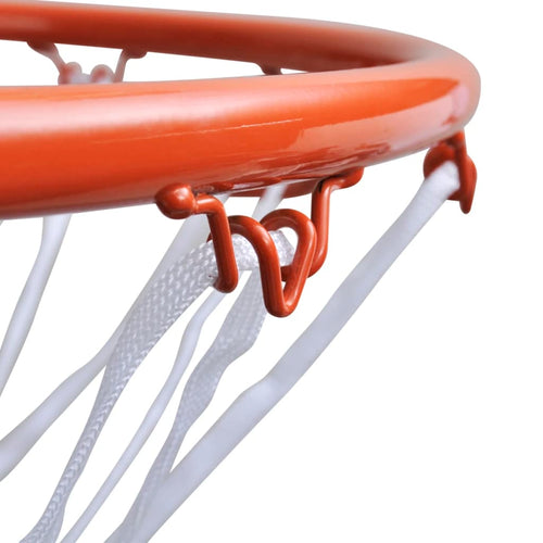 Basketkorg med orange nät 45 cm
