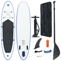 SUP surfingbräda uppblåsbar blå och vit