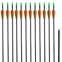 Pilar för recurvebåge 12 st 30" 0,6 cm glasfiber