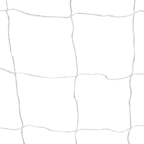 Fotbollsmål 2 st med nät 182x61x122 cm stål vit
