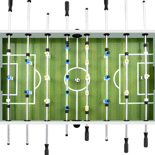 Fotbollsbord stål 60 kg 140x74,5x87,5 cm vit