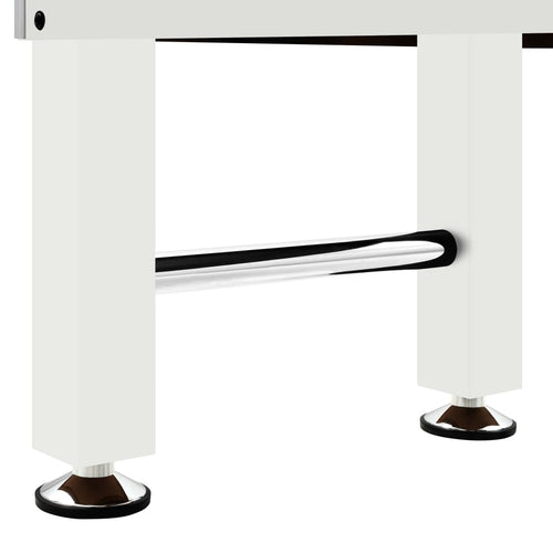 Fotbollsbord stål 60 kg 140x74,5x87,5 cm vit