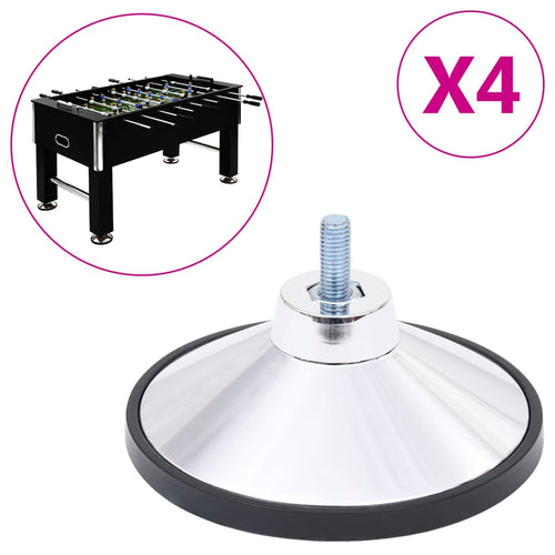 Fötter för fotbollsbord 4 st krom M10