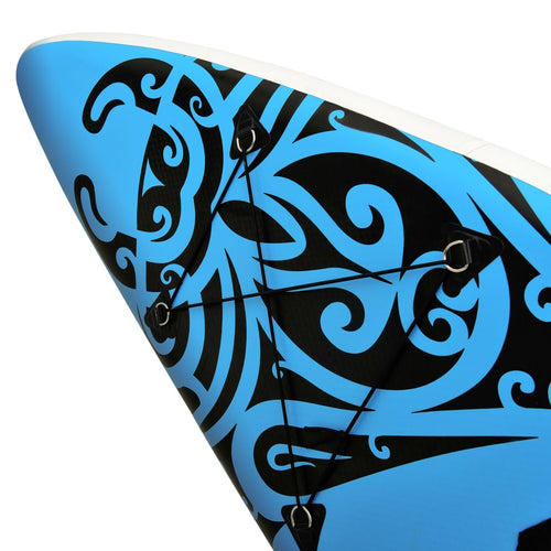SUP-bräda uppblåsbar 305x76x15 cm blå