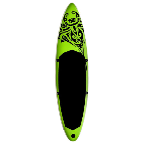 SUP-bräda uppblåsbar 305x76x15 cm grön