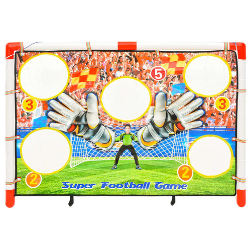 Fotbollsmål med bakgrund 120x51x77,5 cm