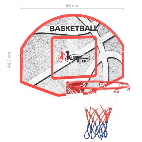 Basketkorg 5 delar väggmonterad 66x44,5 cm