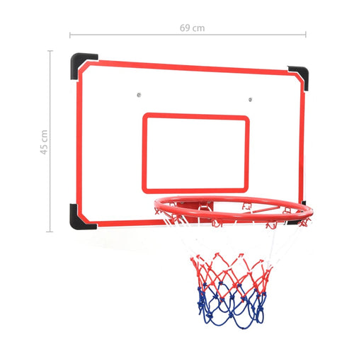 Basketkorg 5 delar väggmonterad