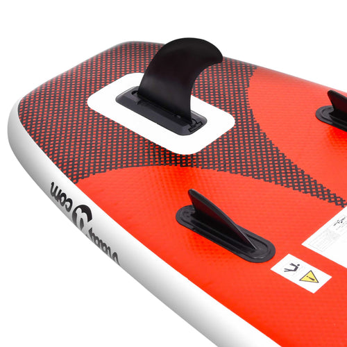 Upplåsbar SUP-bräda set röd 300x76x10 cm