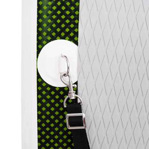Upplåsbar SUP-bräda set grön 300x76x10 cm