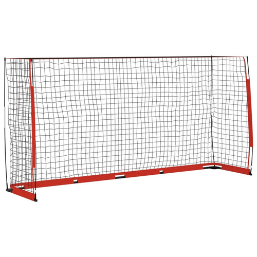 Fotbollsmål 366,5x91x183 cm stål