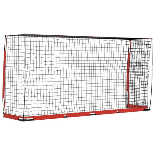 Fotbollsmål 366,5x91x183 cm stål
