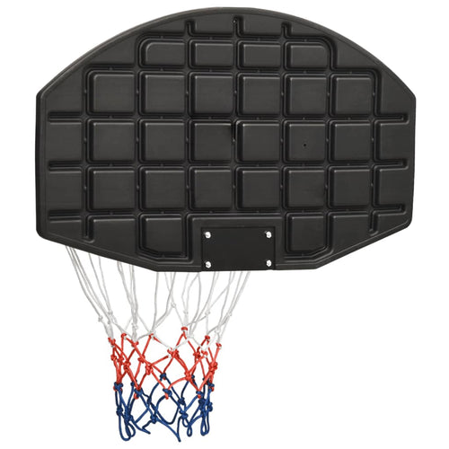 Basketkorg svart 71x45x2 cm polyeten