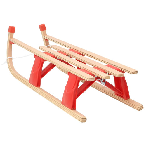 Hopfällbar kälke trä 110 cm