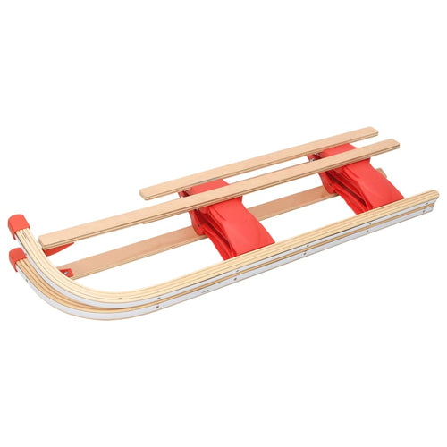 Hopfällbar kälke trä 110 cm