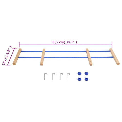 Ryggstöd för kälke blå plywood