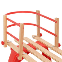 Ryggstöd för kälke röd plywood