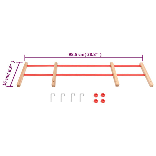 Ryggstöd för kälke röd plywood
