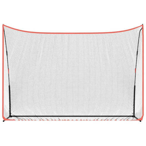 Övningsnät för golf svart och röd 305x91x213 cm Polyester