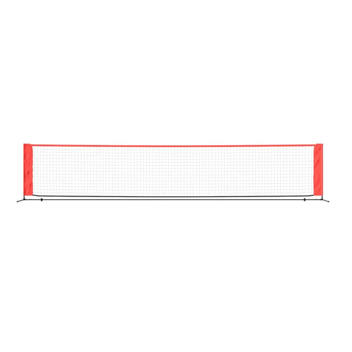 Tennisnät svart och röd 500x100x87 cm polyester