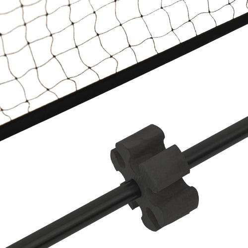 Tennisnät svart och röd 500x100x87 cm polyester