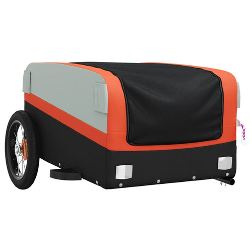 Cykelvagn svart och orange 30 kg järn
