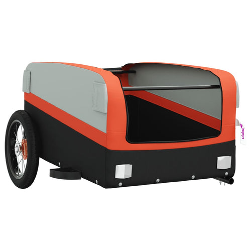 Cykelvagn svart och orange 30 kg järn