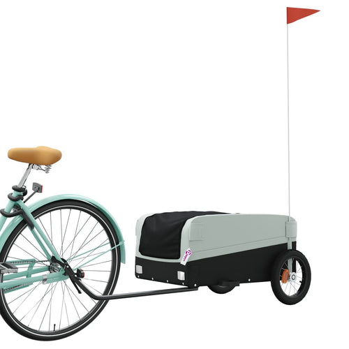 Cykelvagn svart och grå 30 kg järn