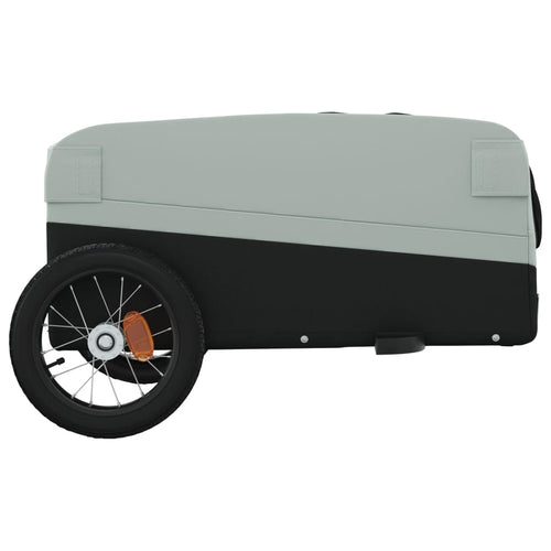 Cykelvagn svart och grå 30 kg järn