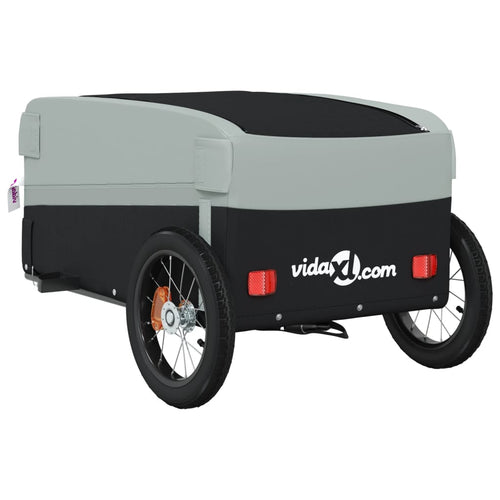 Cykelvagn svart och grå 30 kg järn