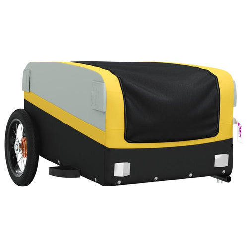 Cykelvagn svart och gul 30 kg järn